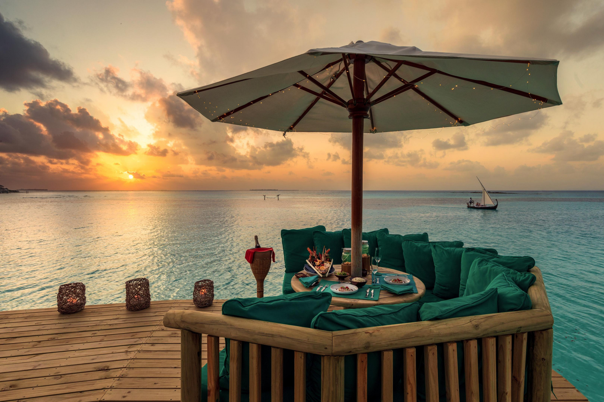 GLM_Over Water Bar Outer Deck At Sunset